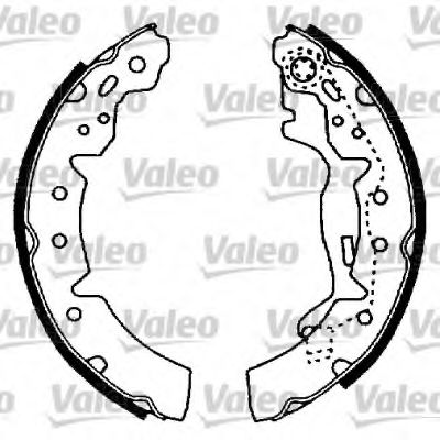 562741 VALEO Brake Shoe Set