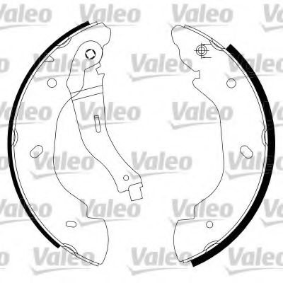564023 VALEO Brake System Brake Shoe Set