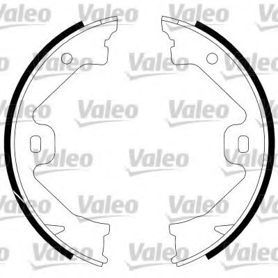564028 VALEO Brake System Brake Shoe Set, parking brake