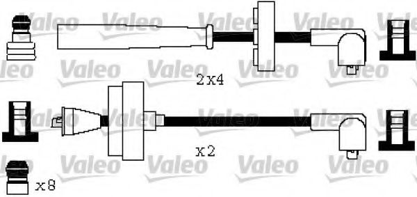 346582 VALEO Ignition System Ignition Cable Kit