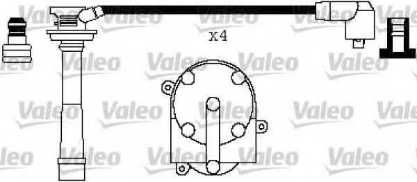 346434 VALEO Ignition System Ignition Cable Kit