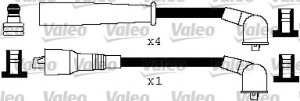 346352 VALEO Система зажигания Комплект проводов зажигания