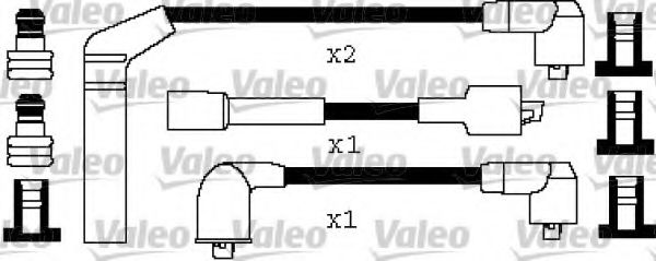 346340 VALEO Ignition System Ignition Cable Kit