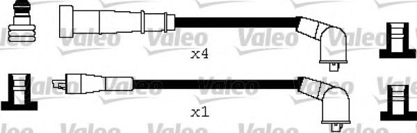 346309 VALEO Система зажигания Комплект проводов зажигания