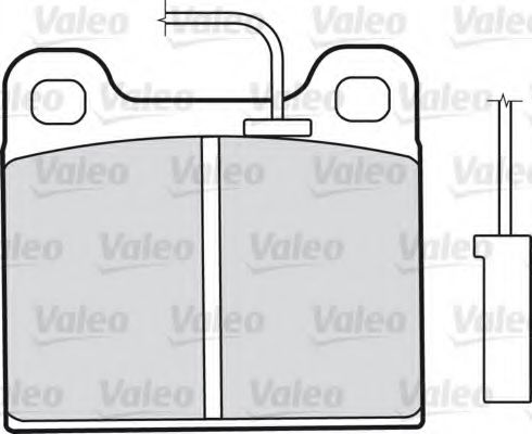 598350 VALEO Brake Pad Set, disc brake