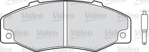 551498 VALEO Brake Pad Set, disc brake
