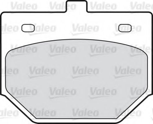598209 VALEO Brake Pad Set, disc brake