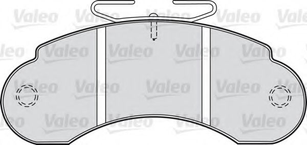 598137 VALEO Brake System Brake Pad Set, disc brake