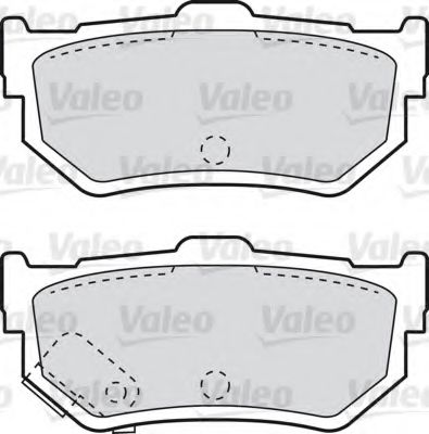 551695 VALEO Brake Pad Set, disc brake