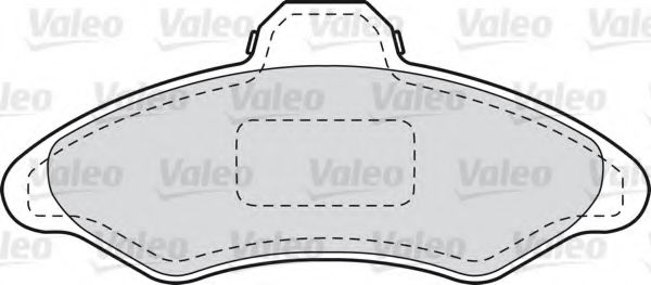 598172 VALEO Brake Pad Set, disc brake