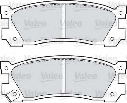 551729 VALEO Brake Pad Set, disc brake