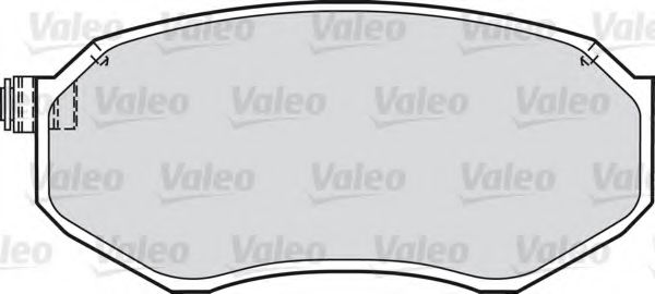 551758 VALEO Комплект тормозных колодок, дисковый тормоз