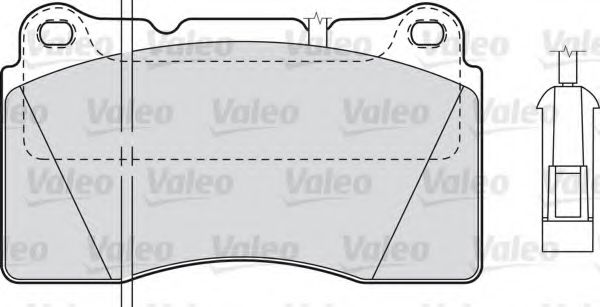 598309 VALEO Brake Pad Set, disc brake