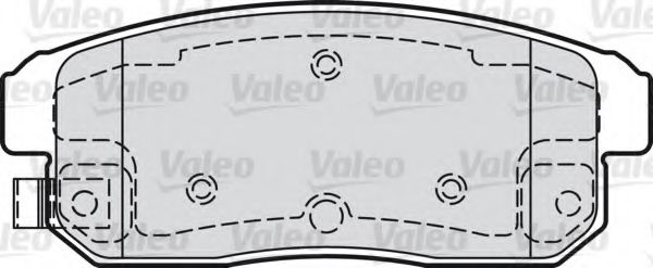 598869 VALEO Brake System Brake Pad Set, disc brake