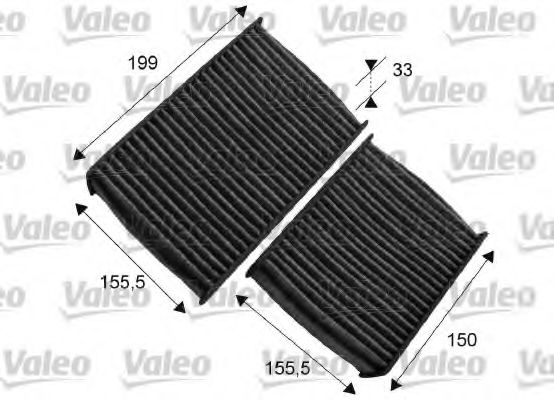 715557 VALEO Heating / Ventilation Filter, interior air