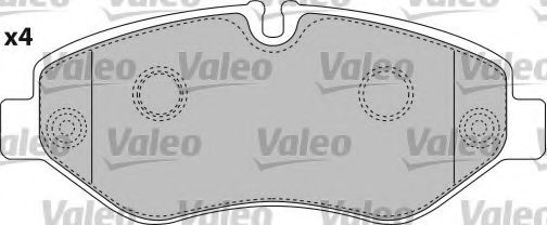 541734 VALEO Brake Pad Set, disc brake