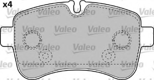 541735 VALEO Brake System Brake Pad Set, disc brake