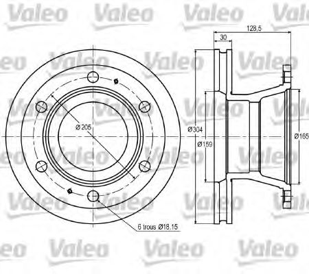 187003 VALEO Brake System Brake Disc