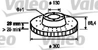 187141 VALEO Тормозная система Тормозной диск