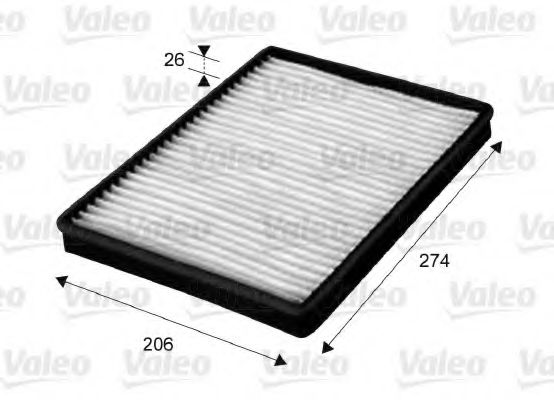 715654 VALEO Heating / Ventilation Filter, interior air