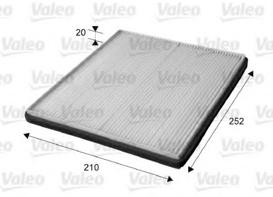 715655 VALEO Heating / Ventilation Filter, interior air