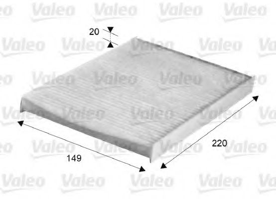 716047 VALEO Heating / Ventilation Filter, interior air