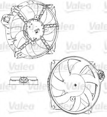 696229 VALEO Cooling System Fan, radiator