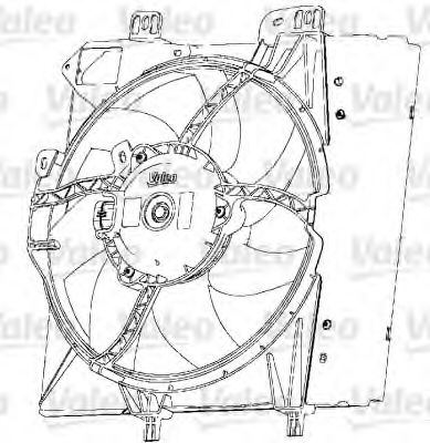 696238 VALEO Cooling System Fan, radiator