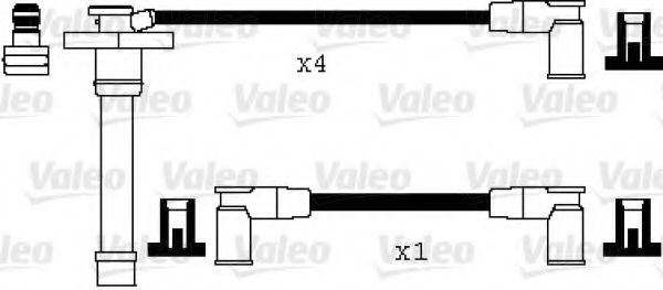 346102 VALEO Ignition System Ignition Cable Kit