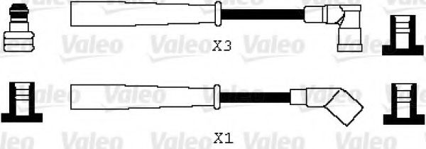 346066 VALEO Ignition System Ignition Cable Kit