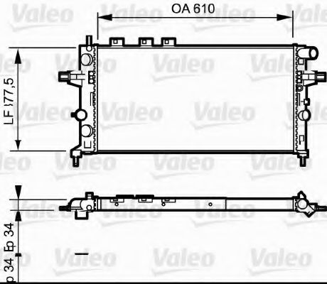 732550 VALEO Gasket Set, cylinder head