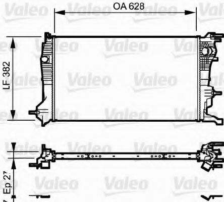 735185 VALEO Cooling System Radiator, engine cooling