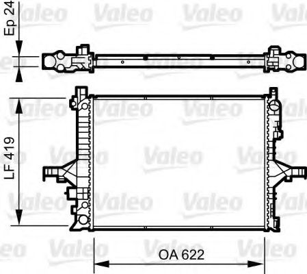 735237 VALEO Radiator, engine cooling