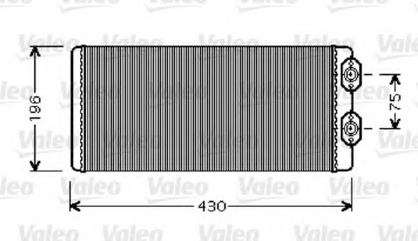 812343 VALEO Heating / Ventilation Heat Exchanger, interior heating