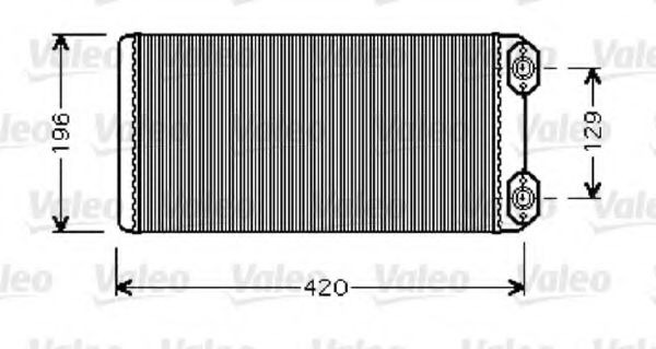 812345 VALEO Heat Exchanger, interior heating