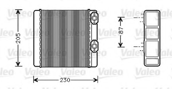 812348 VALEO Heating / Ventilation Heat Exchanger, interior heating