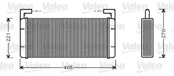 812349 VALEO Heat Exchanger, interior heating