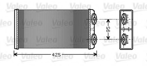 812350 VALEO Heat Exchanger, interior heating