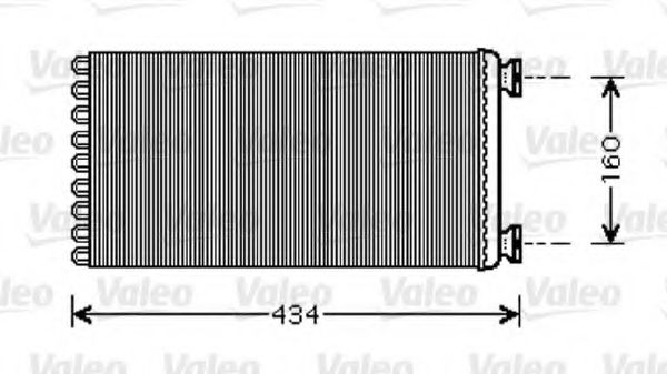 812352 VALEO Heat Exchanger, interior heating