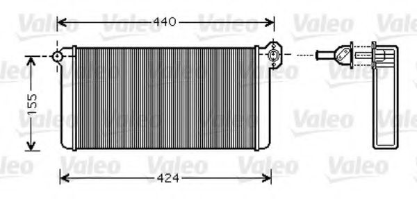 812356 VALEO Heating / Ventilation Heat Exchanger, interior heating