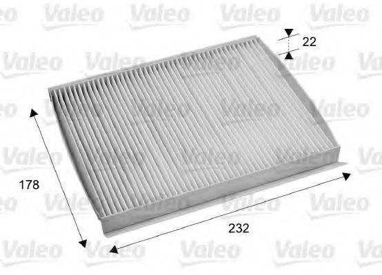 715686 VALEO Heating / Ventilation Filter, interior air