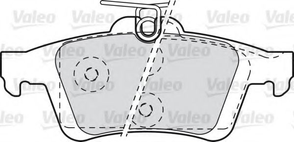 601044 VALEO Brake Pad Set, disc brake