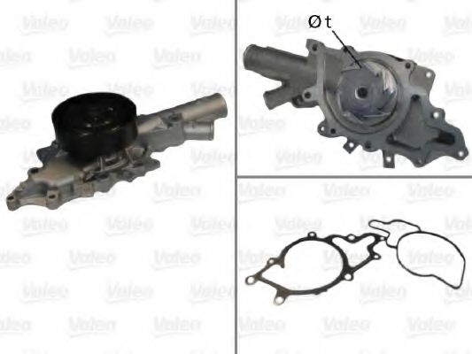 506675 VALEO Cooling System Water Pump