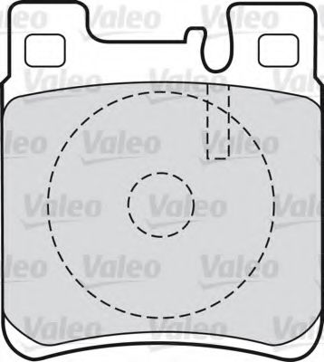 598617 VALEO Комплект тормозных колодок, дисковый тормоз