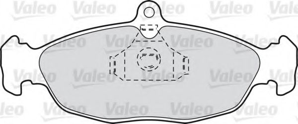 598039 VALEO Комплект тормозных колодок, дисковый тормоз