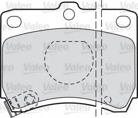 598268 VALEO Brake Pad Set, disc brake