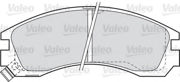 598517 VALEO Brake Pad Set, disc brake