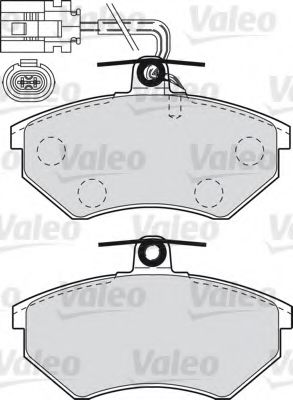 598982 VALEO Brake Pad Set, disc brake