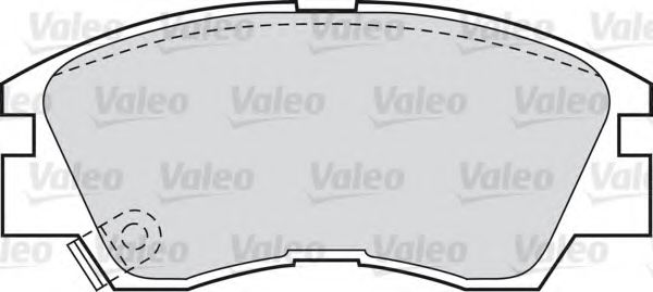 598597 VALEO Brake Pad Set, disc brake