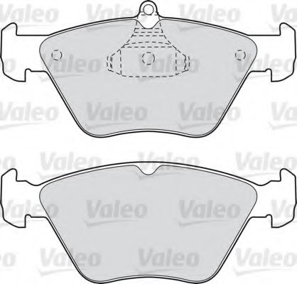 598050 VALEO Brake Pad Set, disc brake